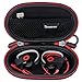 Smatree Headphone Hard Case Compatible with BeatsX, Beats Flex, Powerbeats2, Powerbeats3 Earphones, Bluetooth Sports Headphones,Portable Carrying Case Storage Bag for Earphone, Earbud(Black)