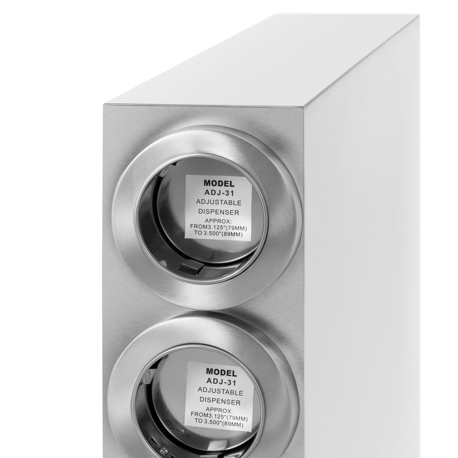 Royal Catering RCCD-04 Becherspender vierfach Edelstahl für Becher mit bis 89 mm Durchmesser Einwegbecher-Spender Kaffeebecherspender