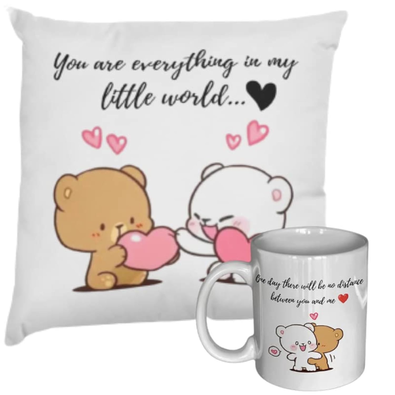 Peach Goma Throwing Pillow | Bubu Dudu Cute Pillows for Wife | Decorative Throw Pillows for Girlfriend 12