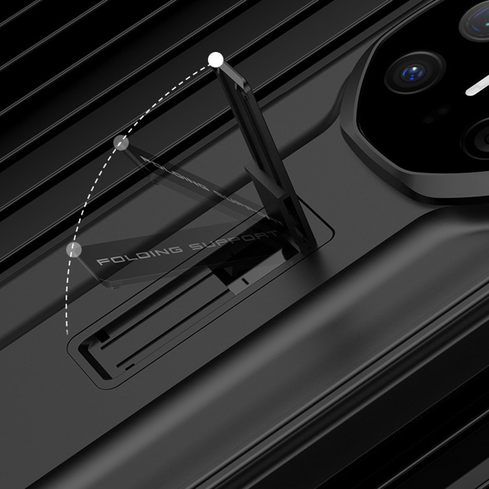 Smukłe etui do Huawei Mate X6, luksusowy biznesowy PC matowe etui z podpórką, kompleksowa ochrona obiektywu zawiasowego, biała, Mate X6