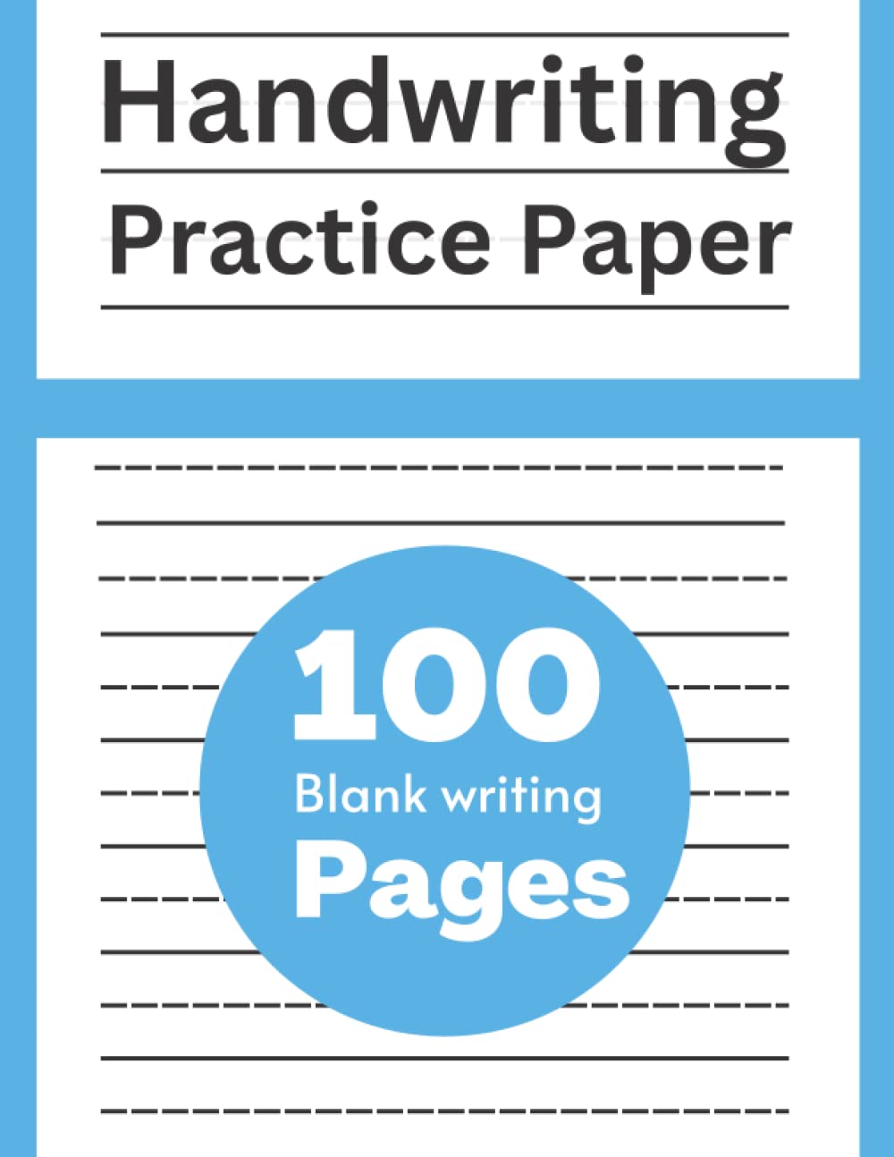 Handwritting Practice Book: Cute Handwritting practice paper for kinthergarten and prescoolers