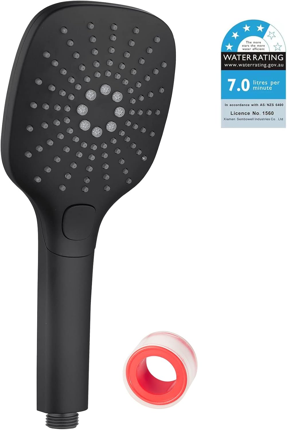 Gohler 3 Mode Settings Handheld Shower Heads, ABS WaterSaving Massage