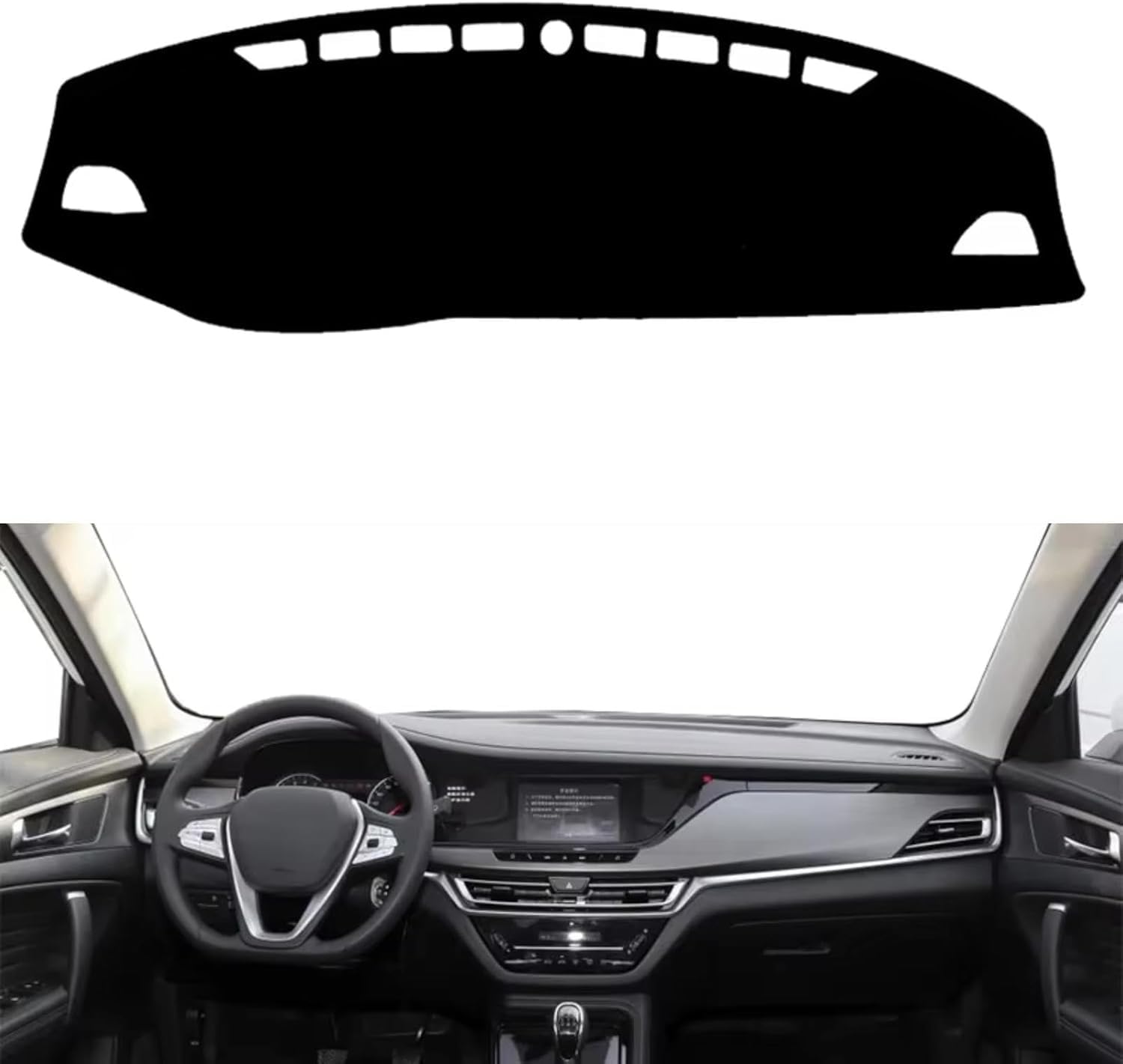 DdaiXQ Car Dashboard Mat For Changan CS35 Plus 2018-2021, Anti Slip Anti Glare Dustproof Dashboard Cover Pad Protector Dash Cover Sunshade Dashmat
