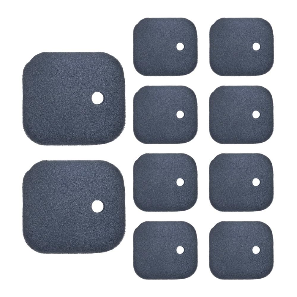 10 filtros de espuma for prefiltros de aire compatibles con BCZ230TS, BCZ250S, BCZ260S, BCZ260TS, EXZ260S, LRTZ230, SRTZ230 y SRTZ260F. Pieza de repuesto.