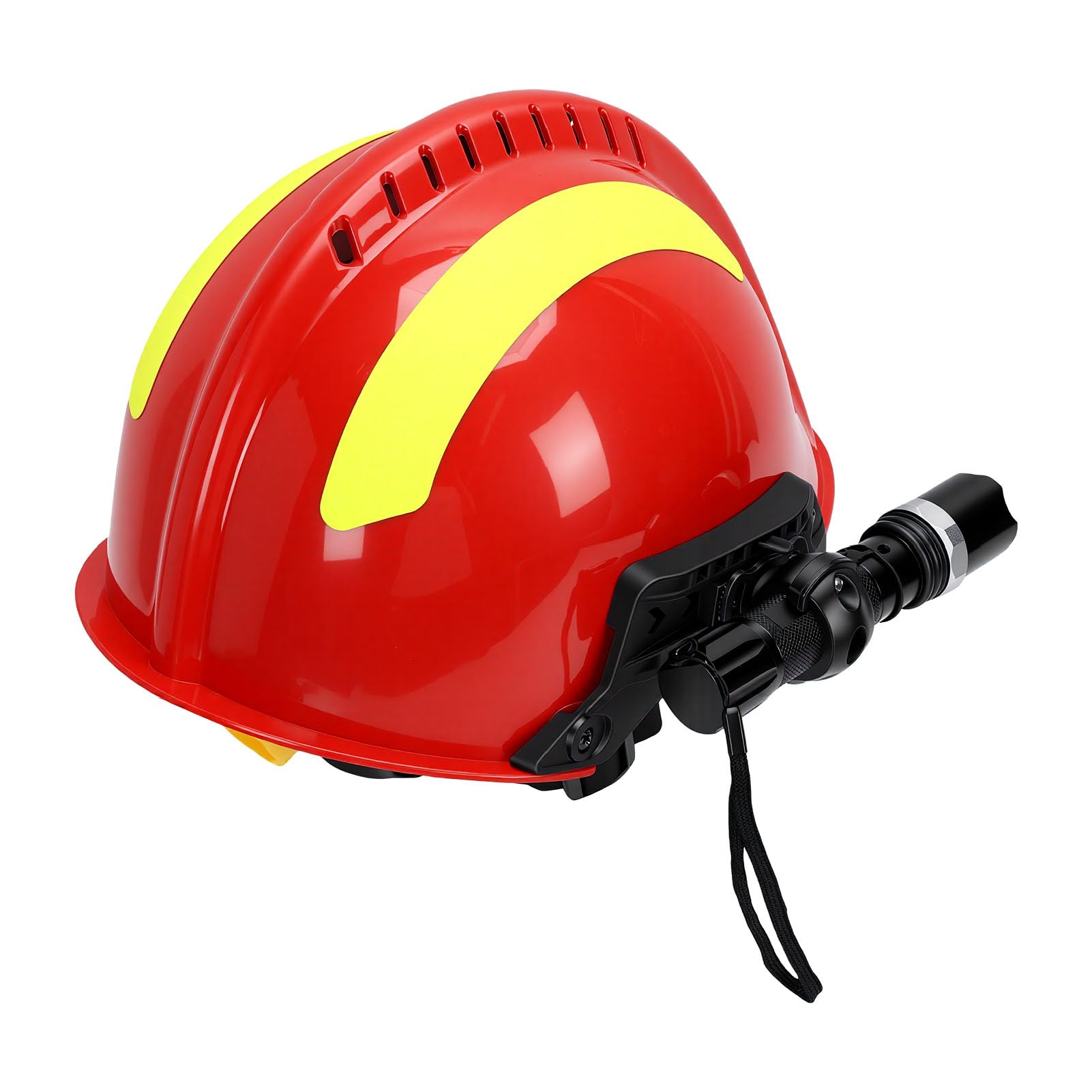 Casco de Seguridad de Rescate para Trabajadores Obras Construcción Bomberos Forestales Rescatistas Accidentes Tráfico Faro Desmontable para Trabajos Búsqueda Derrames