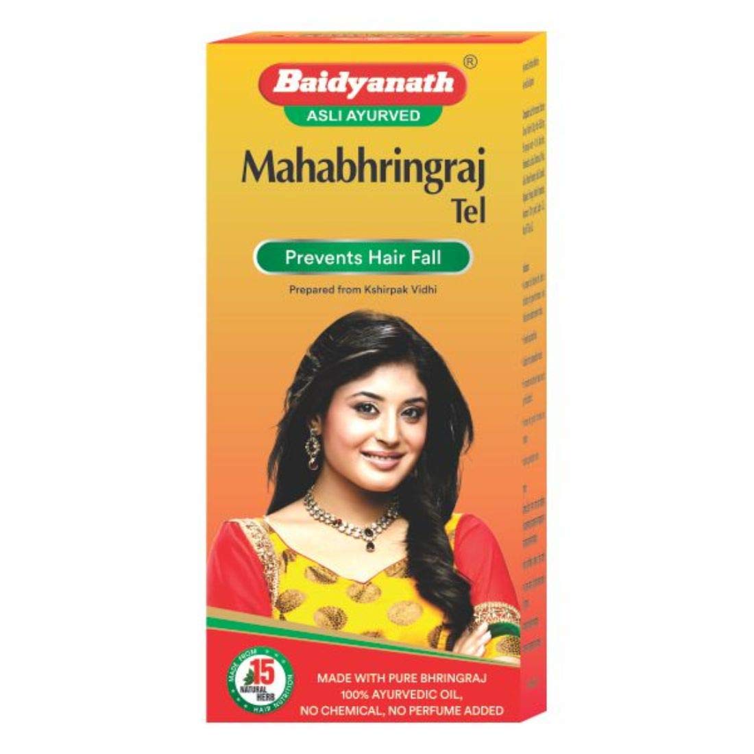 Baidyanath Asli Ayurved Mahabhringraj Hair Oil -100 ml | Bhringraj oil for hair, growth |Ayurvedic hair oil with 15 Authentic herbs