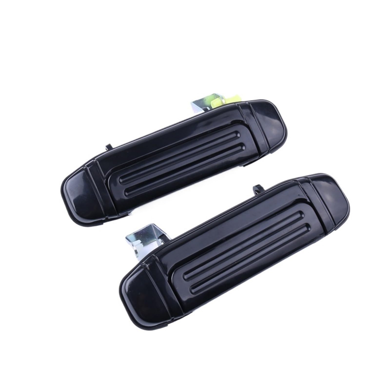 BYSKJZ Car Exterior Door Handle for Montero for Pajero 1998 1999 2000 Rear LH RH Smooth Black Plastic Exterior Door Handle(Left and Right)