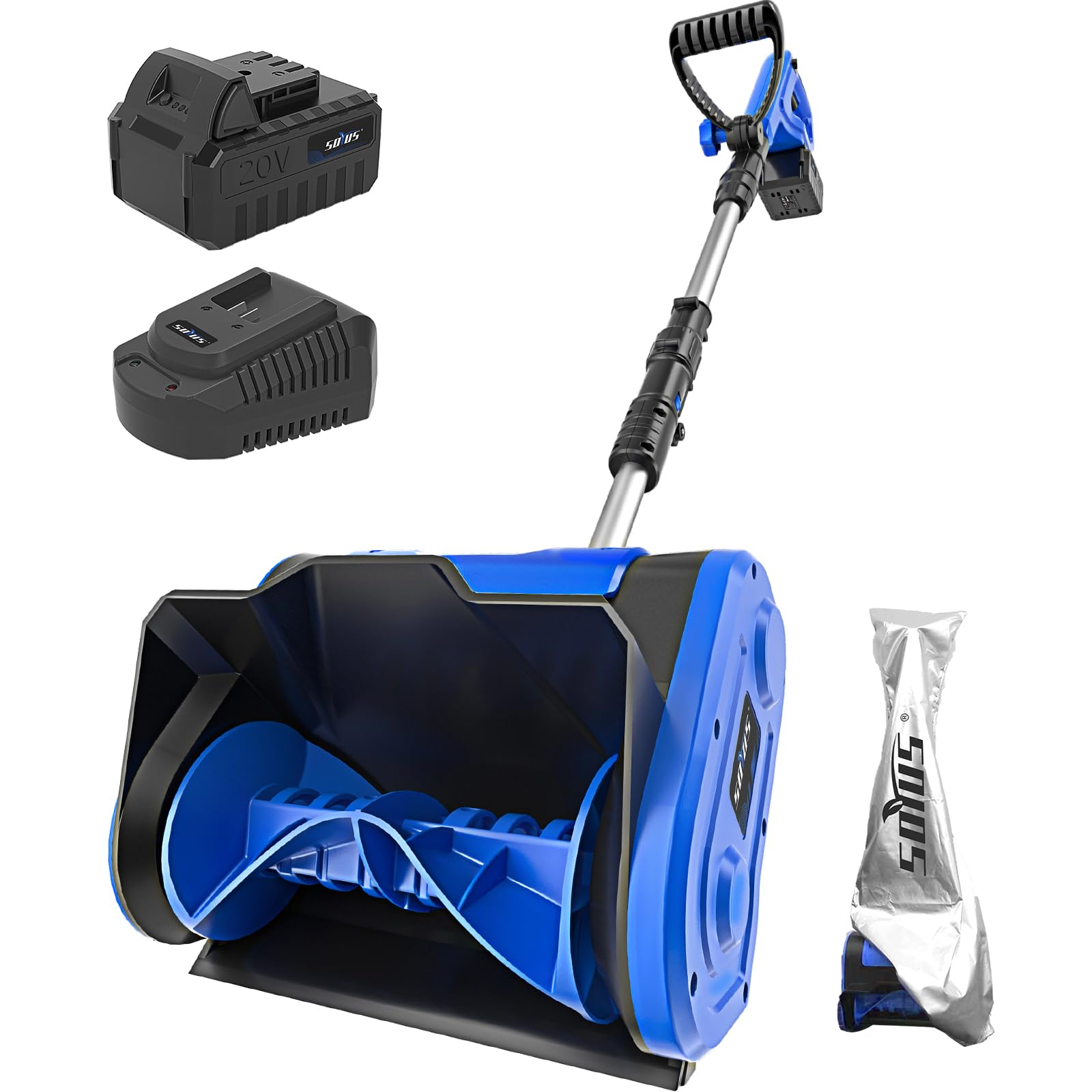 SOYUS Cordless Snow Shovel, 20V 10Inch Cordless Snow Blower, Electric
