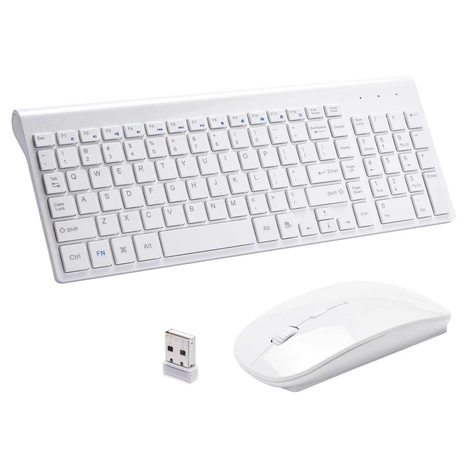 Keyboard Mouse (white Mouse Y Teclado Inalu00e1mbrico Lenovo 510
