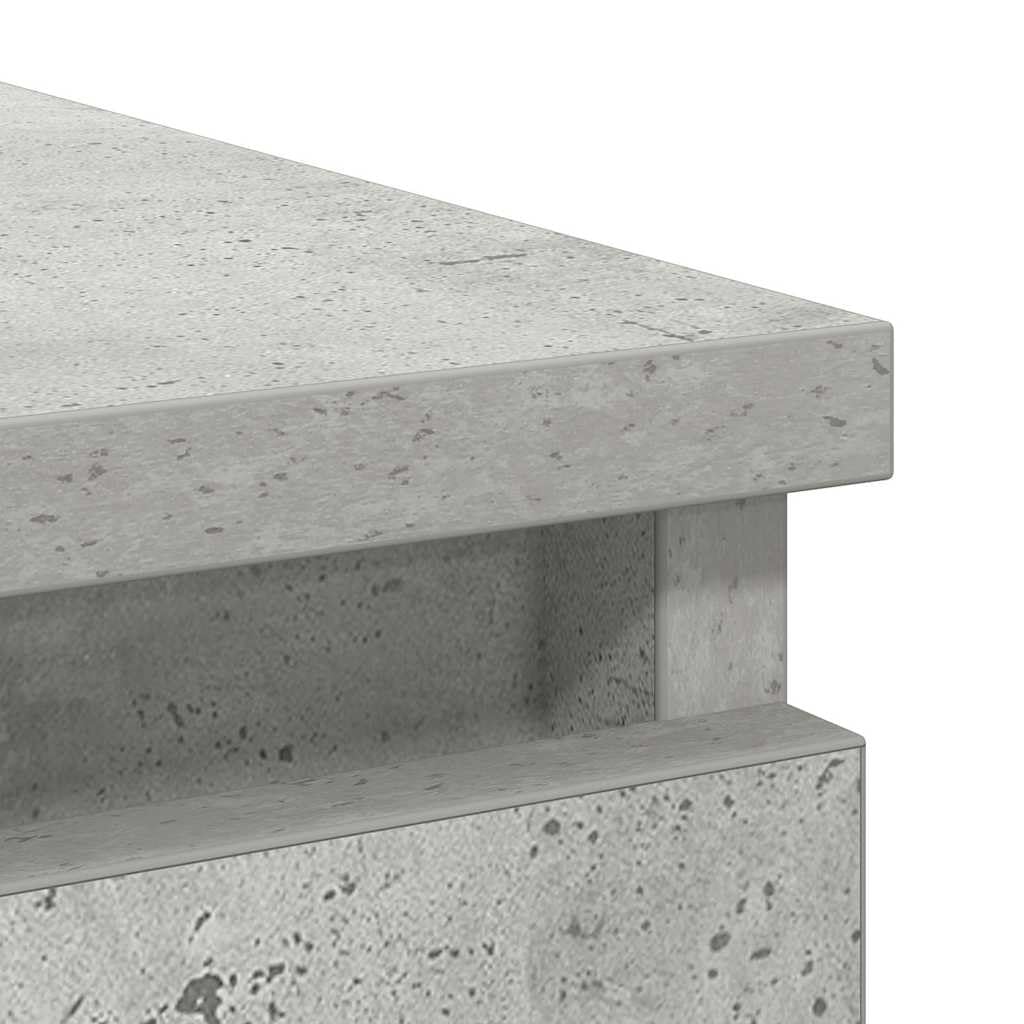 vidaXL Komoda z szufladą Betonowa szarość 71x35x65 cm Drewno klejone