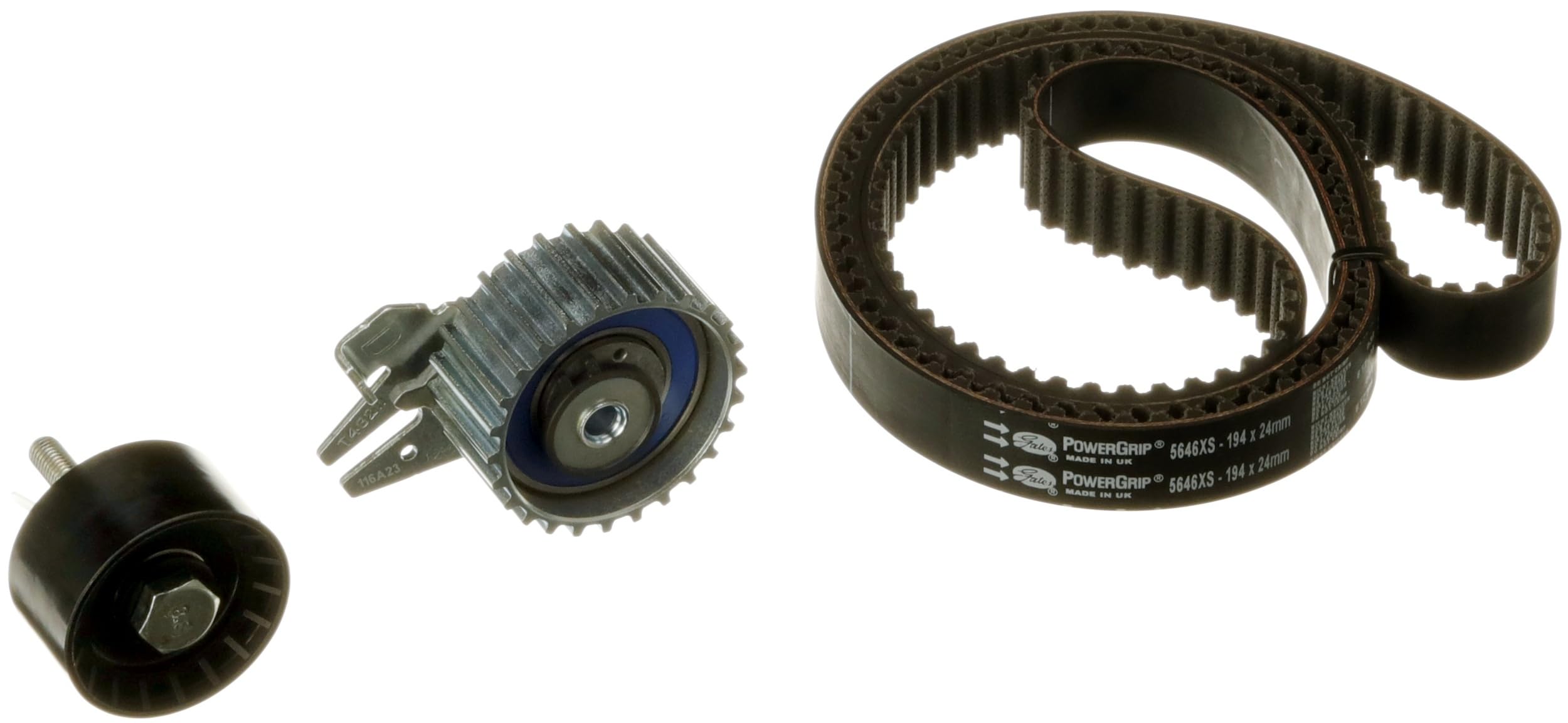 GATES Kit cinghia di distribuzione K015646XS N° denti: 194 24mm 1559mm Compatibilità con OPEL COMBO Cassone/Furgonato/Promiscuo X12 Combo Combi/Tour X12, FIAT GRANDE PUNTO 199 500X 334