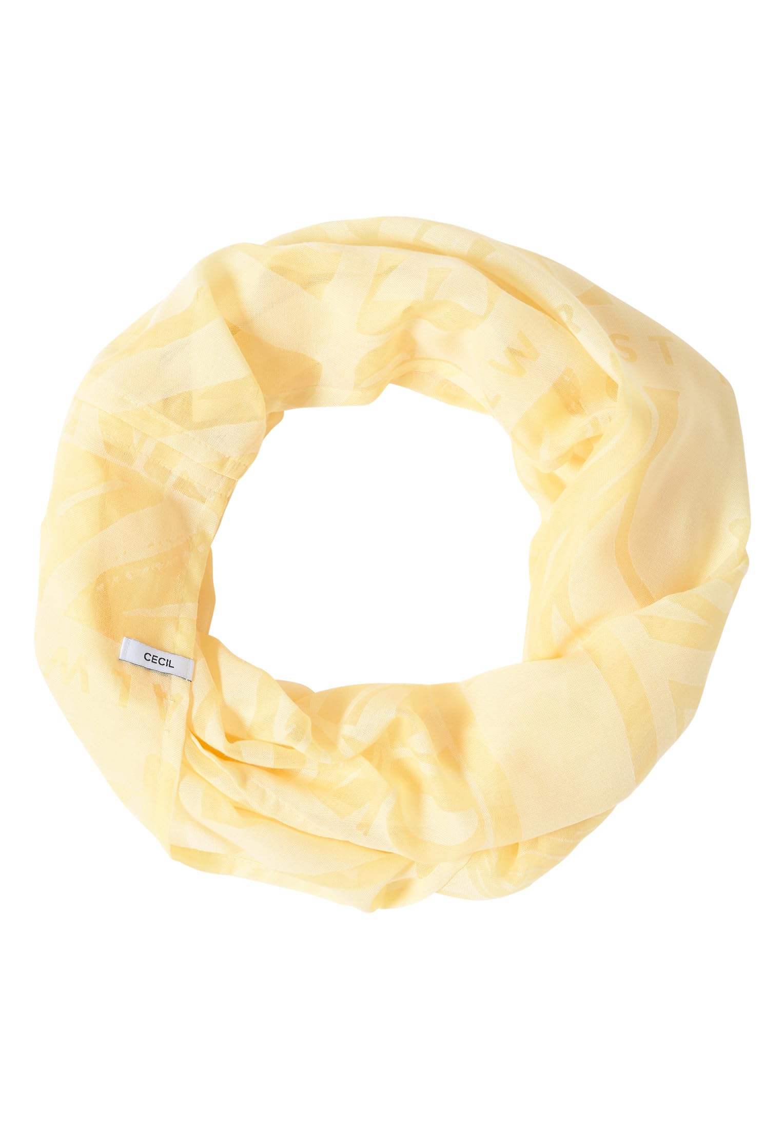 Cecil Wypalany szal Loop Buttermilk Yellow A
