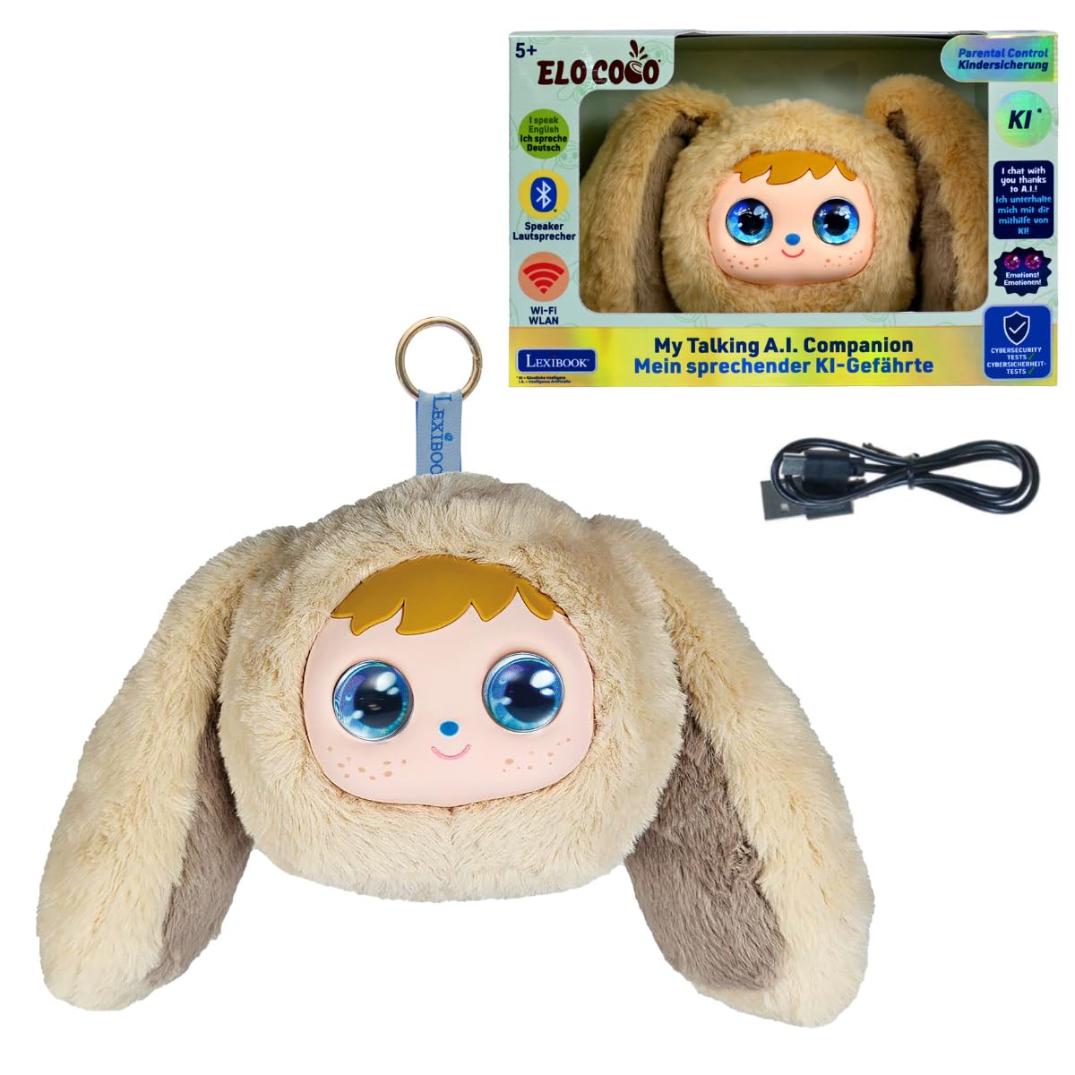 Lexibook, ELO Coco - Peluche interattivo con intelligenza artificiale