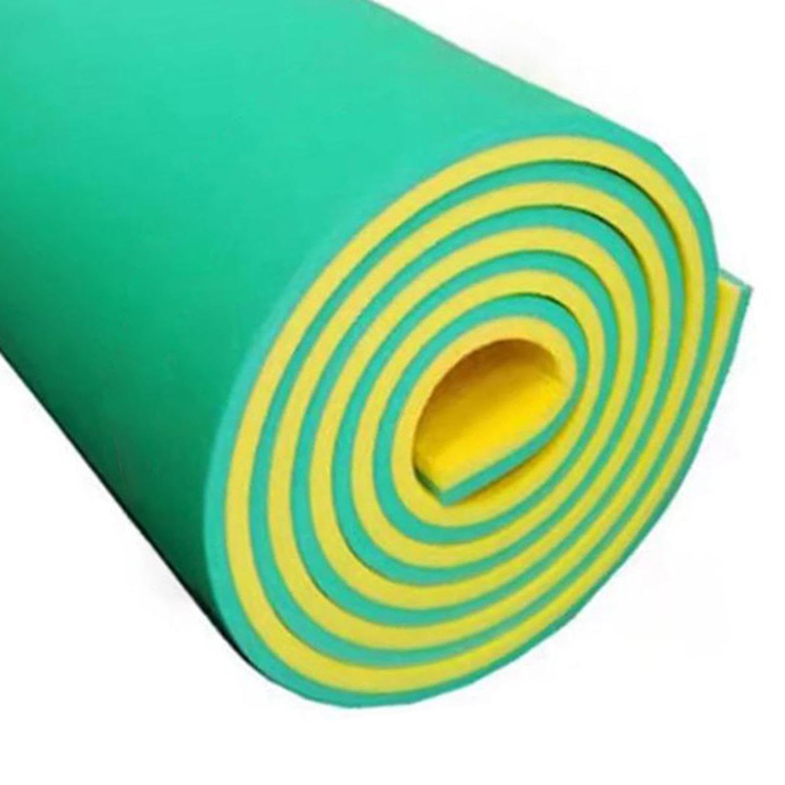 Tapis de Hamac de Piscine pour Adultes, Matelas Gonflable pour Lac, Rivière Ou Plage, Jaune et Vert