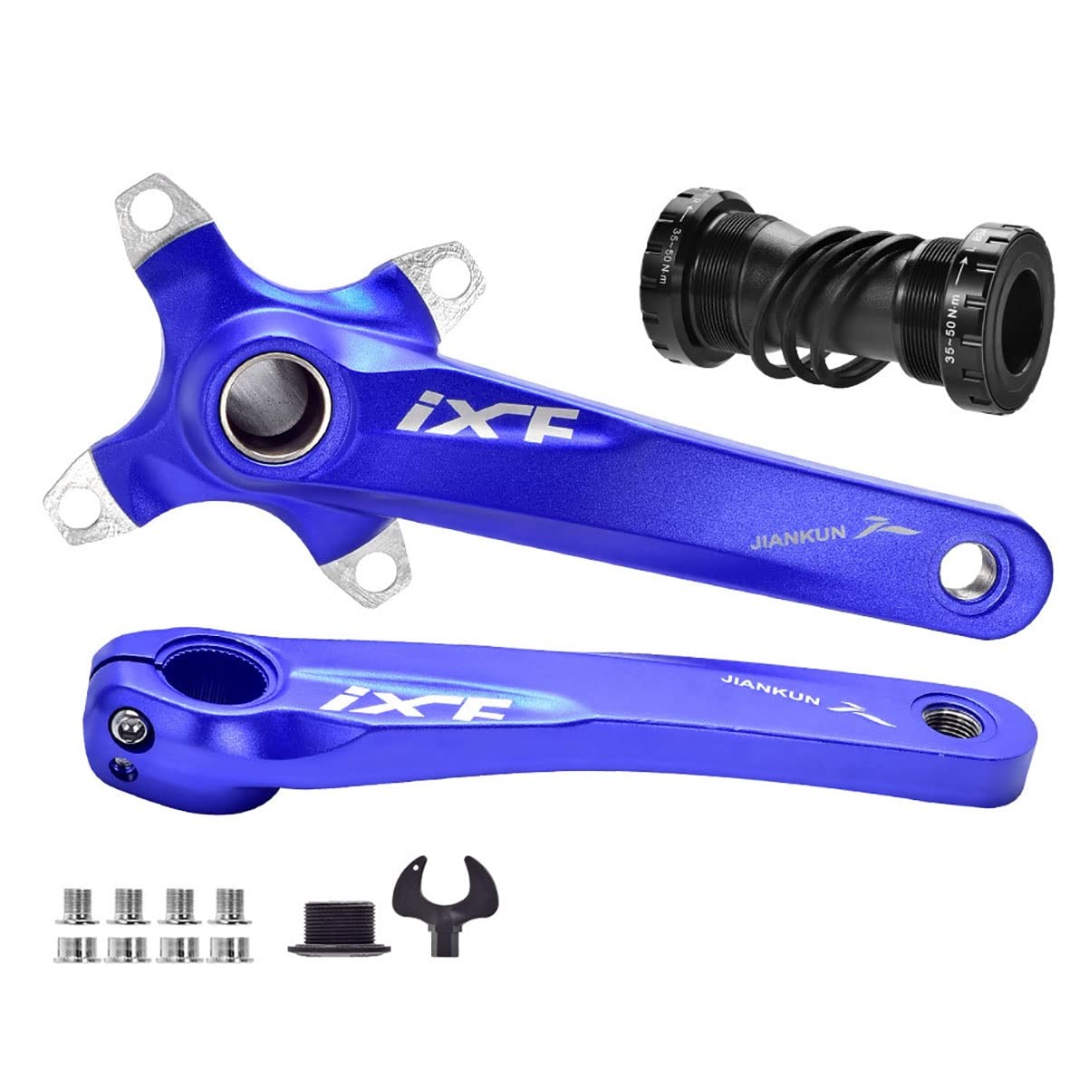 Amazon.co.jp: バイク クランクセット 170mm 104BCD 中空統合