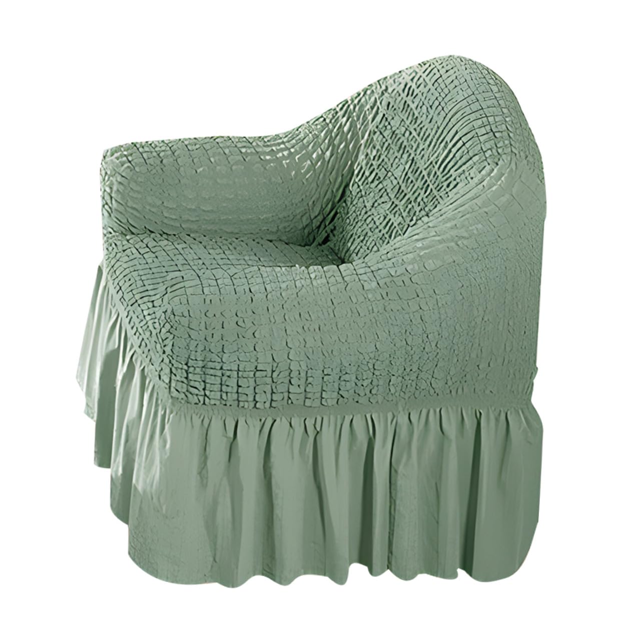 Funda para sillón reclinable con bordes de encaje y volante de jardín