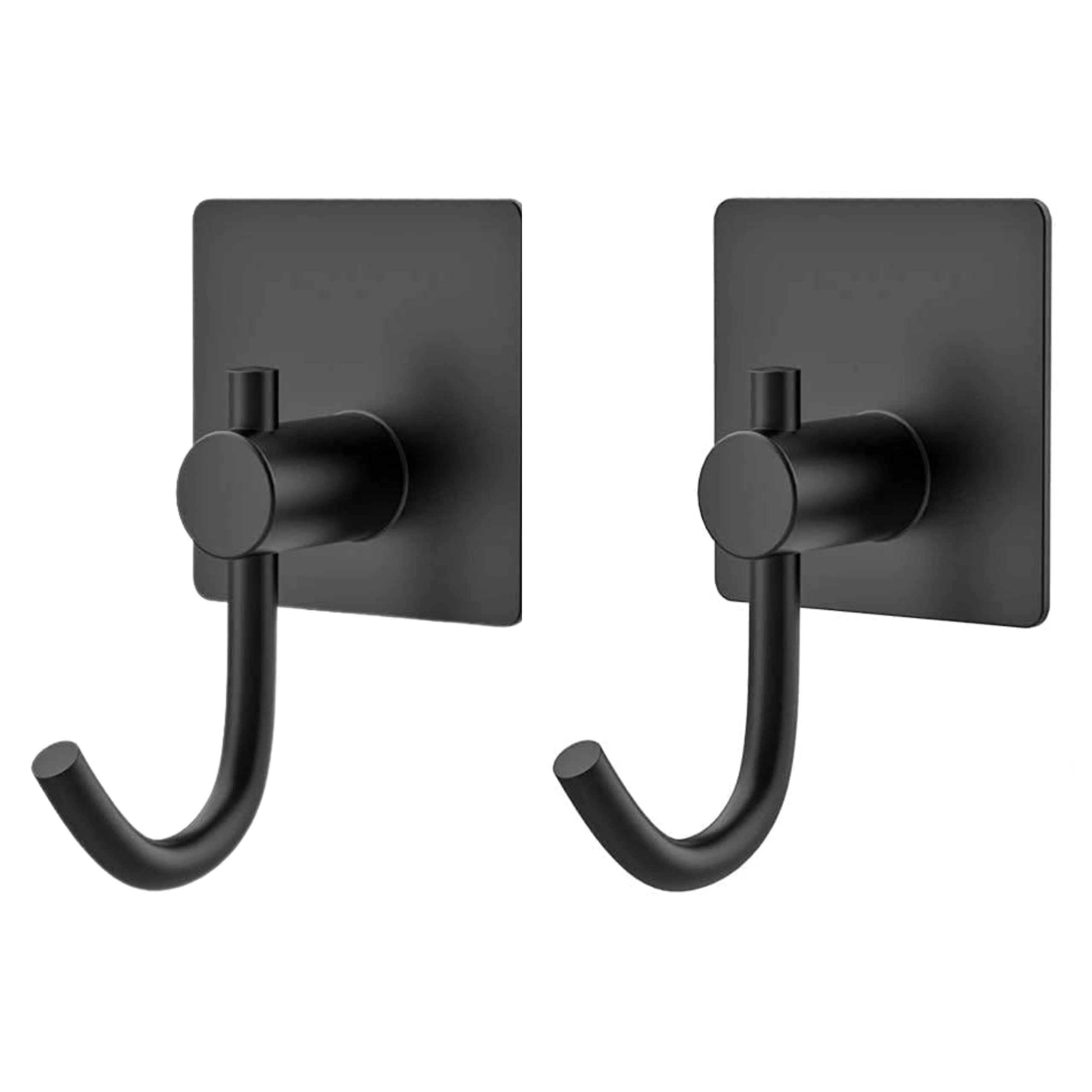 JD FRESH Stainless Steel 2 Pieces Adhesive Wall Hanging Hooks Heavy Duty For Wall, Sticking Hooks Used For Bathroom Toilet And Multipurpose Work Square Design Black Color - 2 Pcs (B09TX9YJ4M) Amazon Price History, Amazon Price Tracker