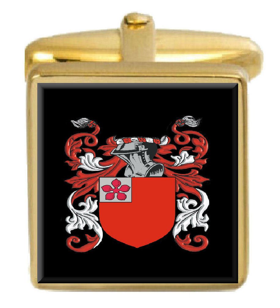 Manschettenknöpfe Coy England Familienwappen Heraldry Box Set mit Gravur