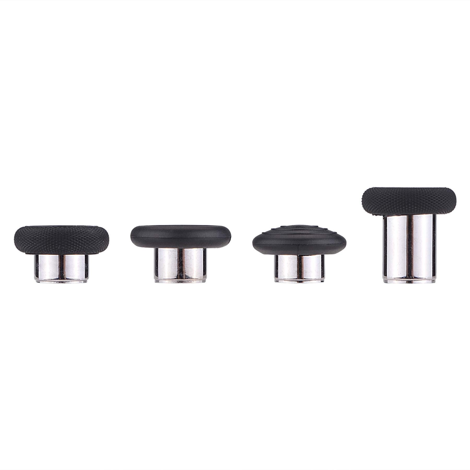 eXtremeRate 6 in 1 Levette Analogiche Metallo per Xbox Elite Series 2 Controller,Analogici Magnetici Thumbsticks per Xbox Elite Wireless Controller Series 2 Core(6 in 1)-Nero