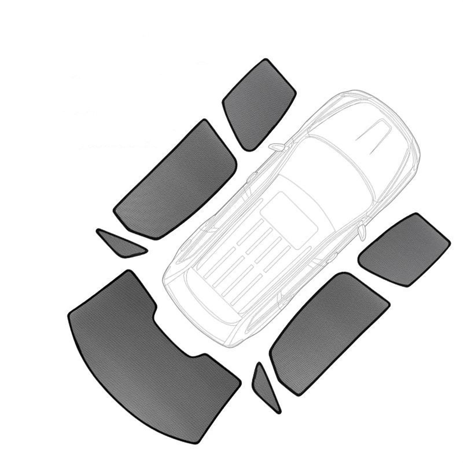 sombrilla de Coche para Citroen para Grand C4 para Picasso 2013-2023 Coche Magnético Parasol De Ventana Lateral Parasol De Malla Parasol de Coche (Color : 7pcs)