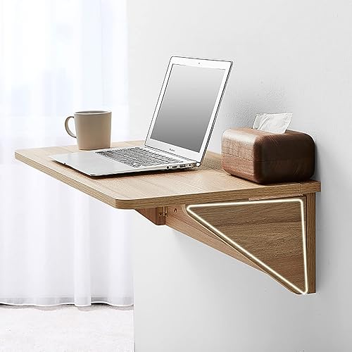 ONTEXA Escritorio plegable montado en la pared, banco de trabajo plegable para montar en la pared, mesa plegable montada en la pared, mesa plegable