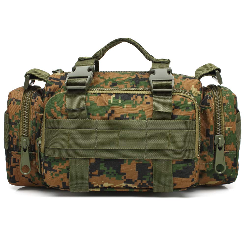 Tactical Duffel Bags for Men, 3P Military Molle Waist Fanny Packs EDC Utility Pouch Crossbody with Shoulder Strap Hand Carry — image 1