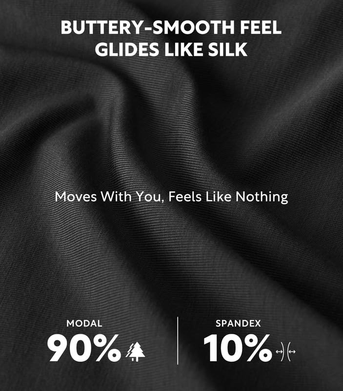 DAVID ARCHY Men's Underwear Boxer Briefs, Ultra Soft Modal Breathable Mesh Pouch Moisture-Wicking Underwear for Men 4 Pack3