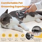 Compatible avec V7 V8 V10 V11 V15,Brosse pour chat de chien pour la literie et le grooming,avec deux têtes,Massage de la peau,Combus facile à nettoyer pour les animaux à cheveux longs ou courts,Pinceau de bébé Kit,Coffret cadeau