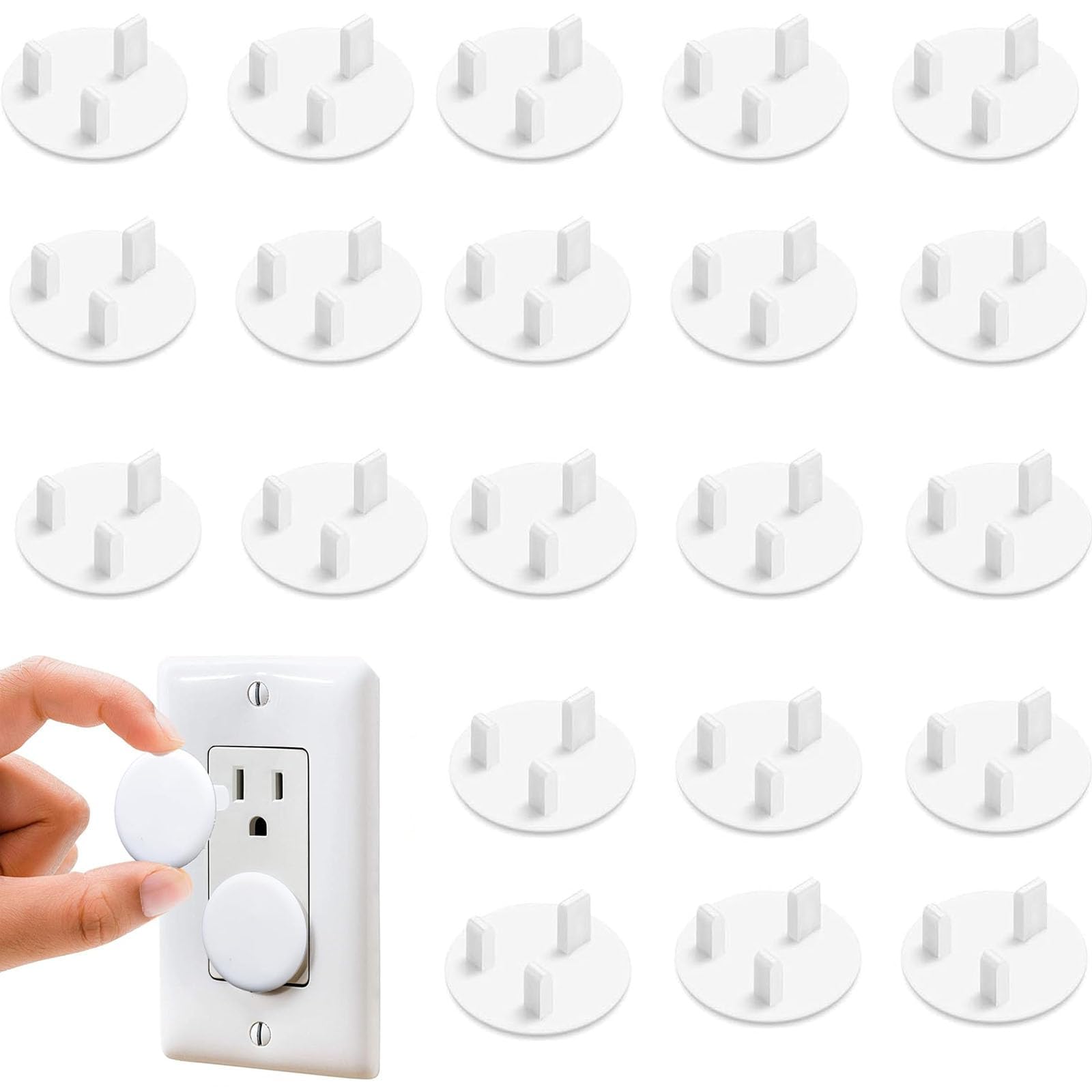 30 Packs Plug Socket Covers UK, Child Baby Plug Socket Covers