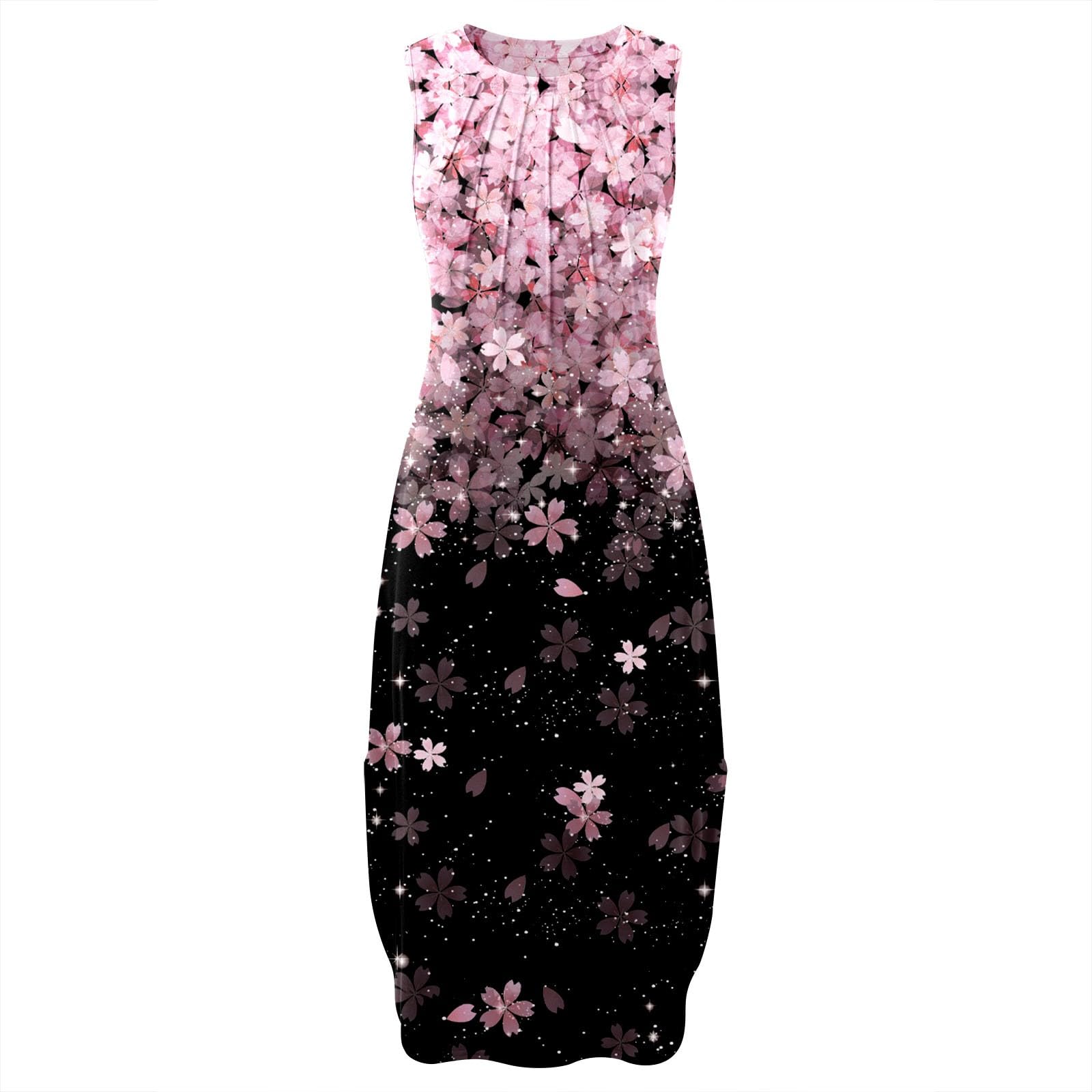 Robe décontractée Longue d’été pour Femme | imprimé Floral bohème | Coupe Fluide façon Plage et Ourlet Fendu | Grande