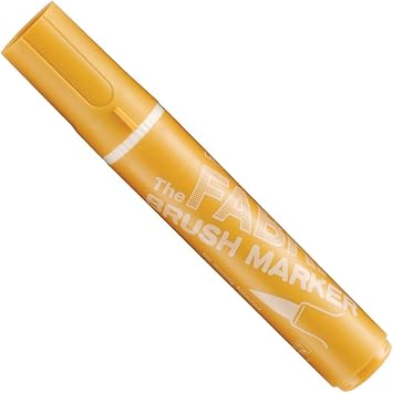 Uchida Marvy Fabric Brush Point Marker Art Supplies, Golden Rod, 1 Count Pack of 1