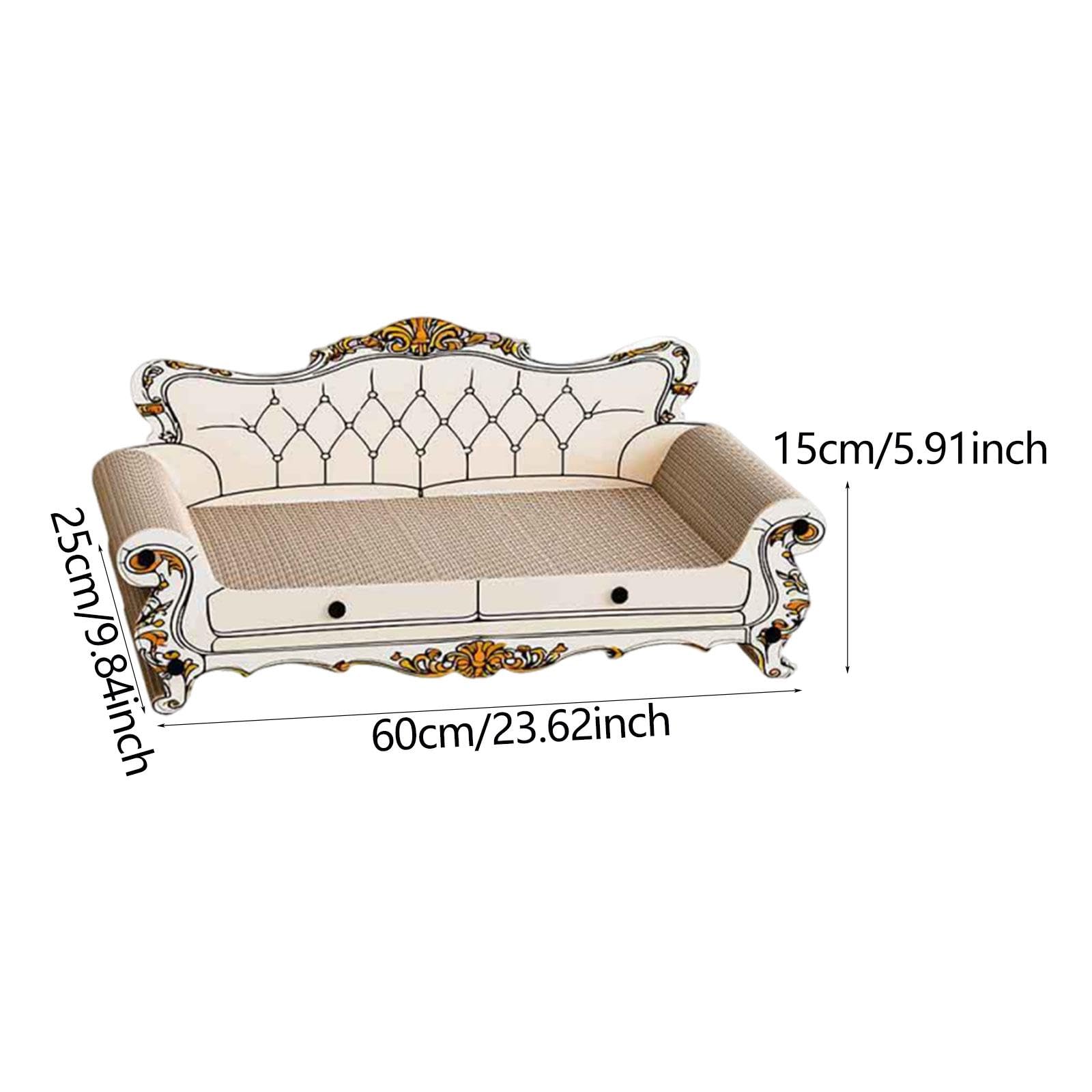 Griffoir pour Chat, Canapé-lit, Chaise Longue, Tableau Interactif, Accessoire en Carton Robuste, Fonction de Protection, Idéal pour Le Divertissement, Style A