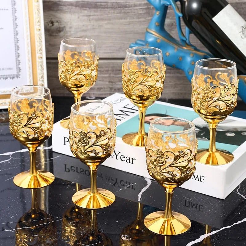 Sodhi's Art Vintage Goblet Multipurpose Party Supplies, 100ml, Set of 6 2