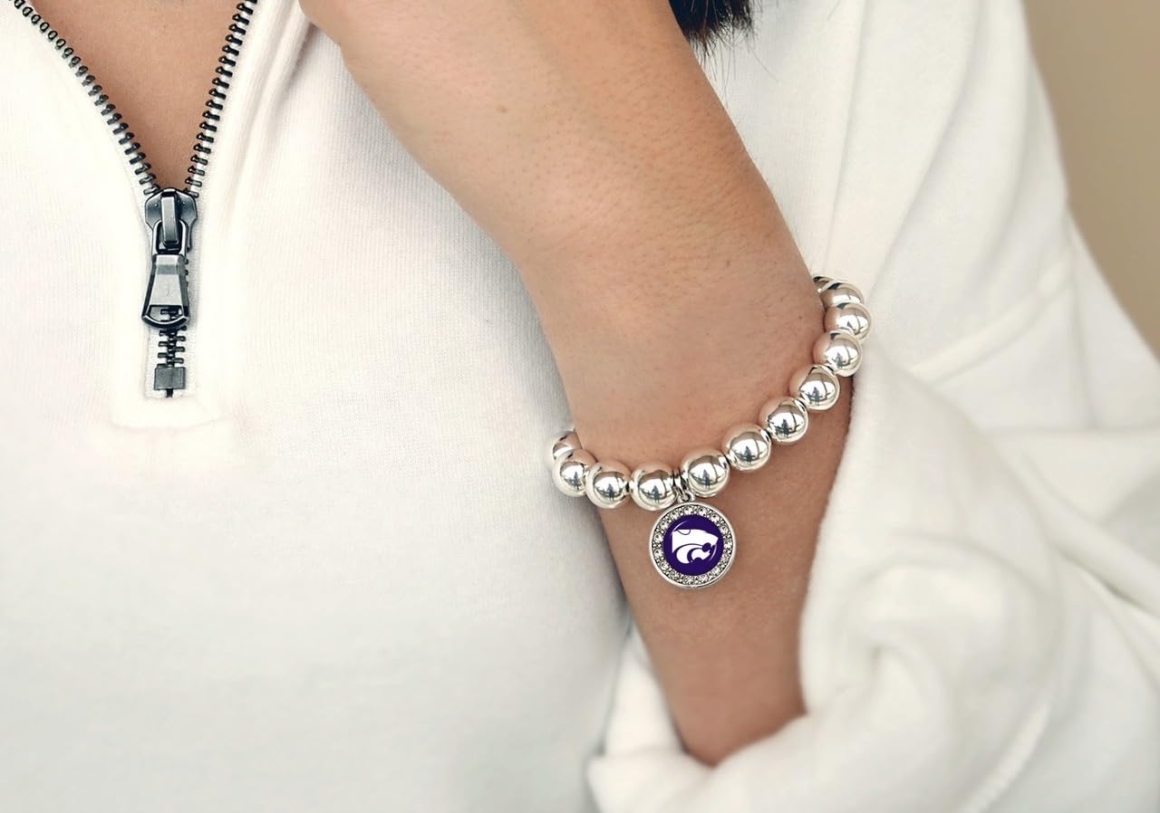 Kansas State Abby Stretch Bracelet Jewelry Gift Licensed KSU