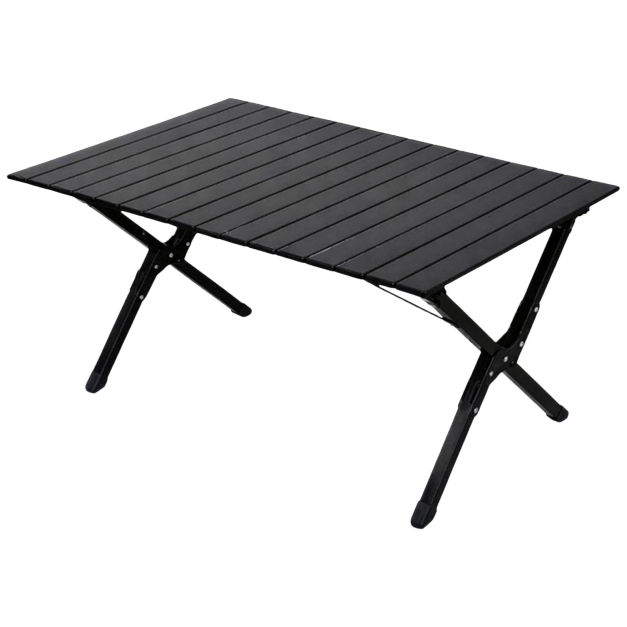 Camping Tisch mit 4 Stühlen Set – 120x60 cm Klapptisch faltbar, 4X Campingstuhl klappbar, Stahlrahmen & Oxford-Gewebe – Outdoor Möbel Set für Camping, Vanlife, Garten, Festival