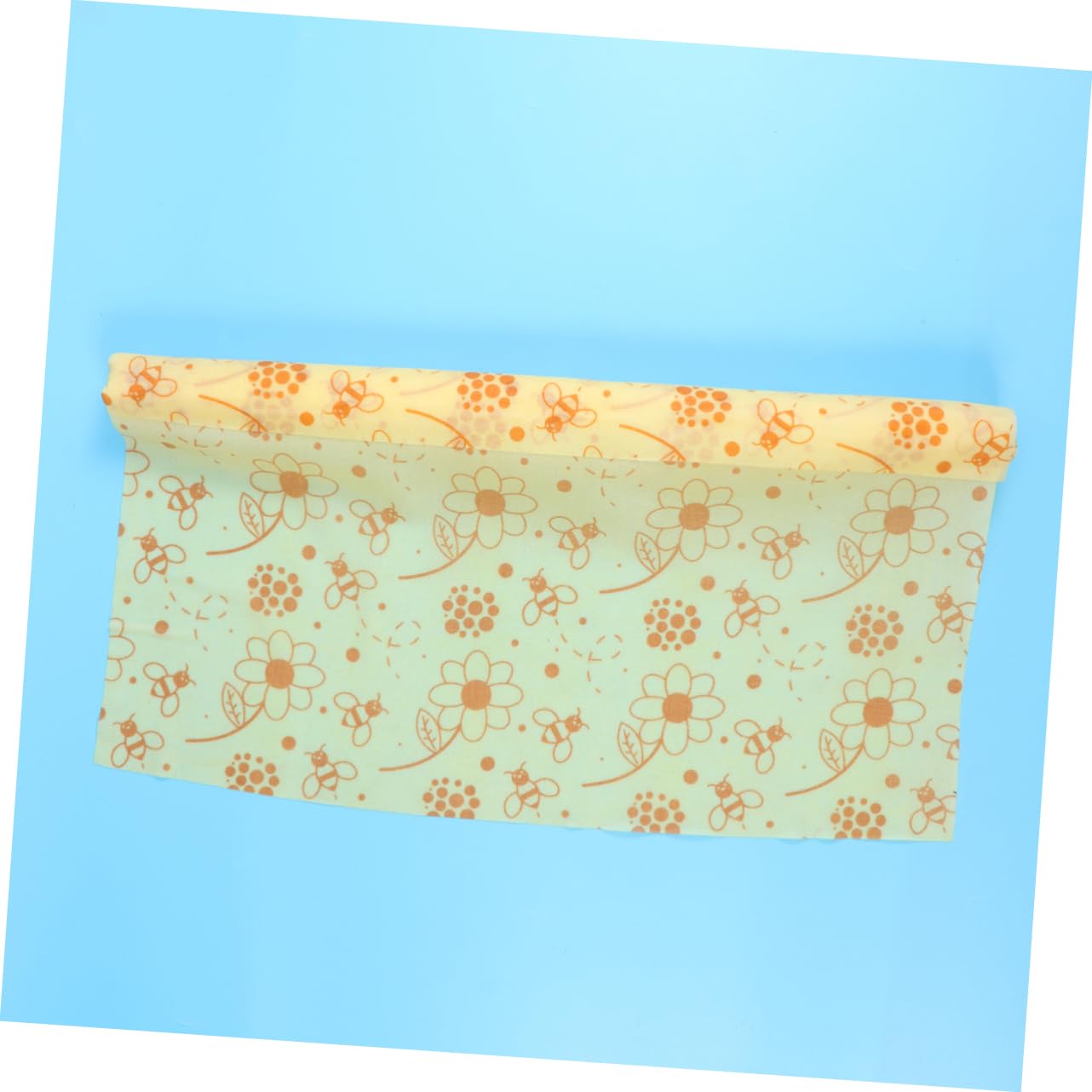 SOLUSTRE 3rollen Bienenwachstuch Für Lebensmittel Wiederverwendbare Verpackung Aus Bio-Baumwolle Frischhaltefolie Für Obst Käse Snacks Und Brot -