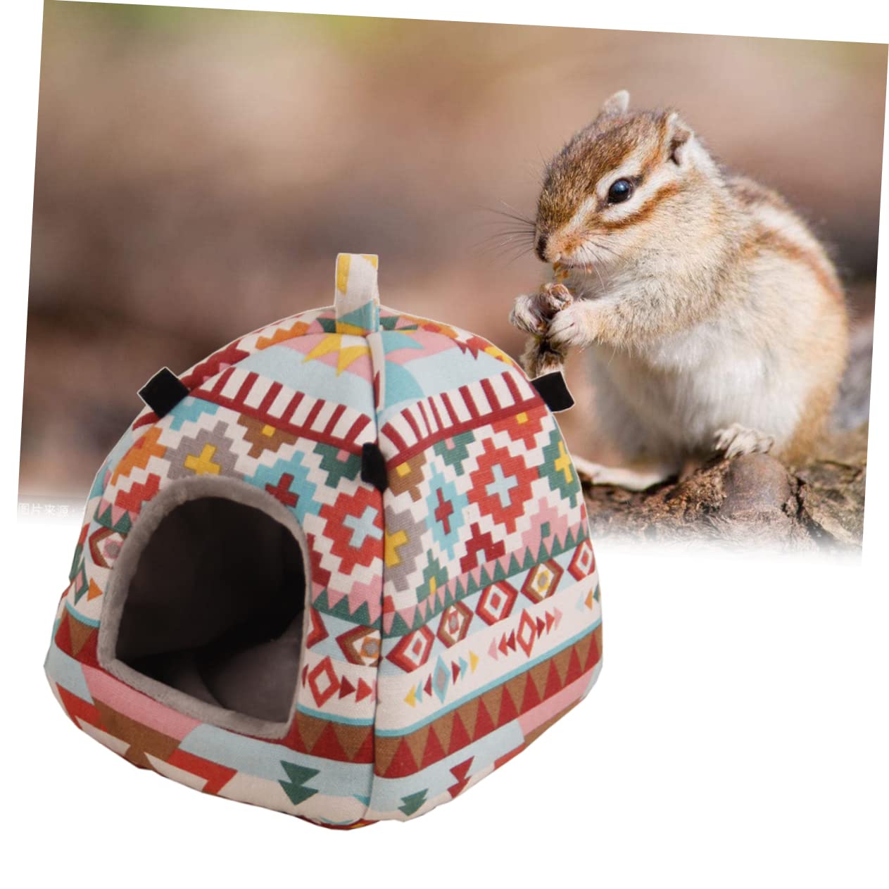 DOITOOL 3stücke Hamsterbett Aus Winter-warmes Aufhängbares Nest Für Kleintiere Für Hamster Meerschweinchen Igel Und Andere Nager Großes Farbenfrohes Design Für Käfige Und Reisen