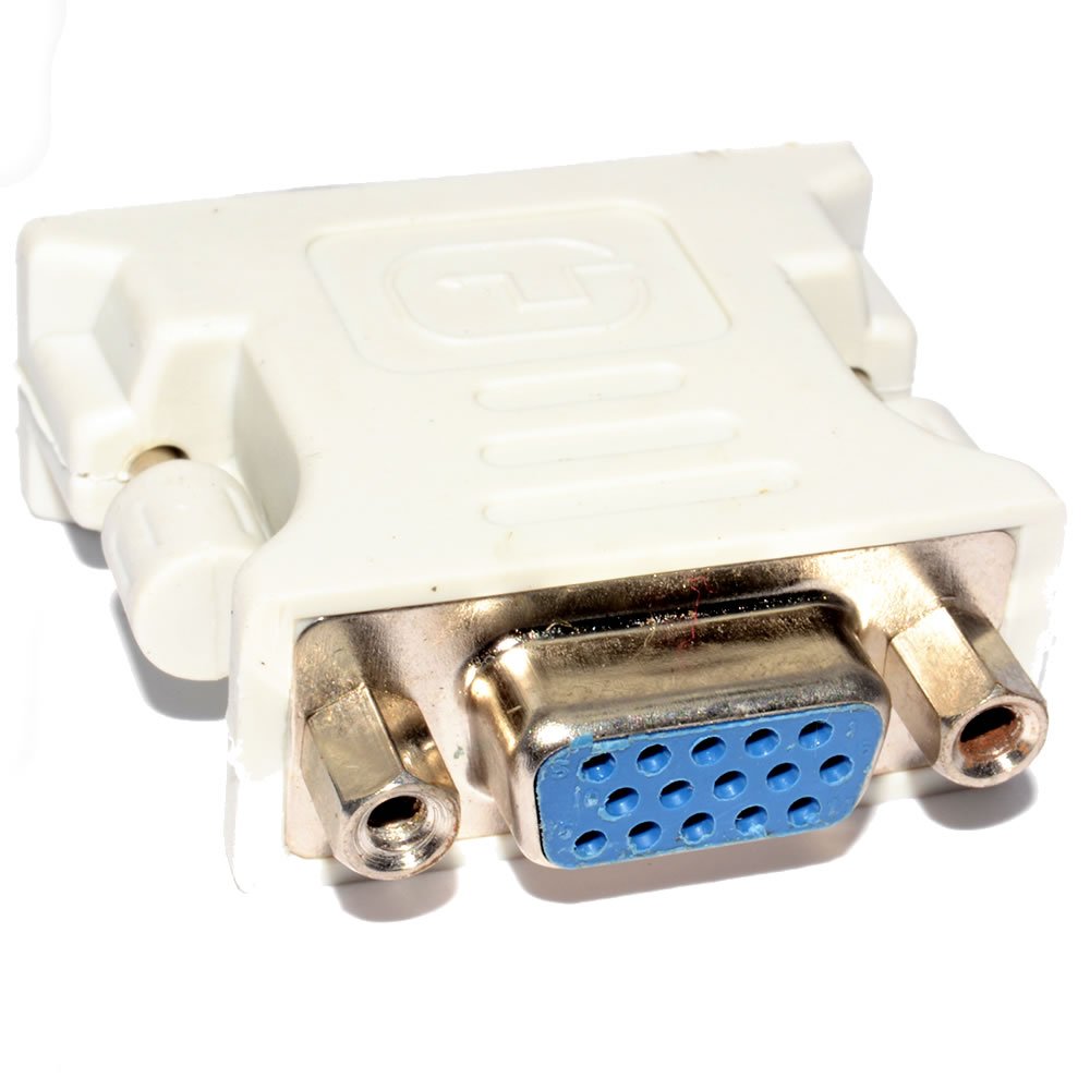 DTECH Adaptateur DVI Mâle Vers VGA Femelle DVI-I 24+5 Vers VGA HD15 Convertisseur Avec Connecteur Plaqué Or