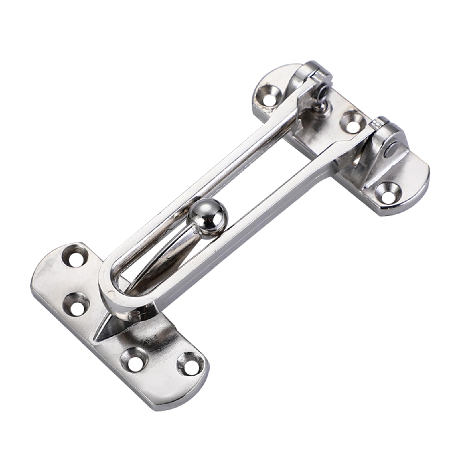 Home Security Door Swing Rod Latches Reinforcement Zincs Alloy Guard Antitheft Buckles for Front and Inside