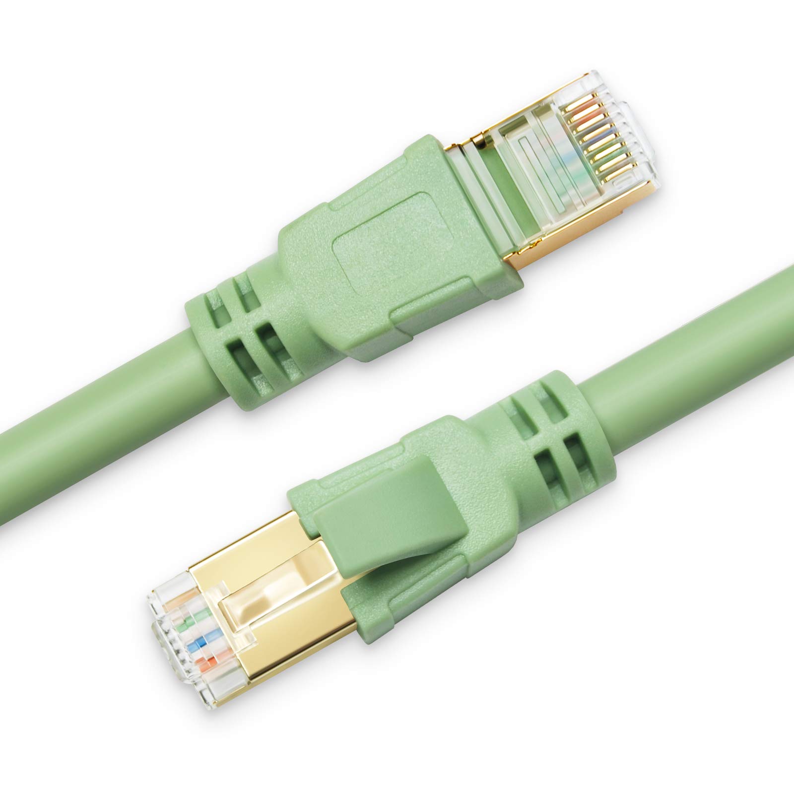 CAT 8 Ethernet Cable, 82ft High Speed 40Gbps 2000MHz Morandi Colored CAT8 SFTP Cord, Gigabit Interne