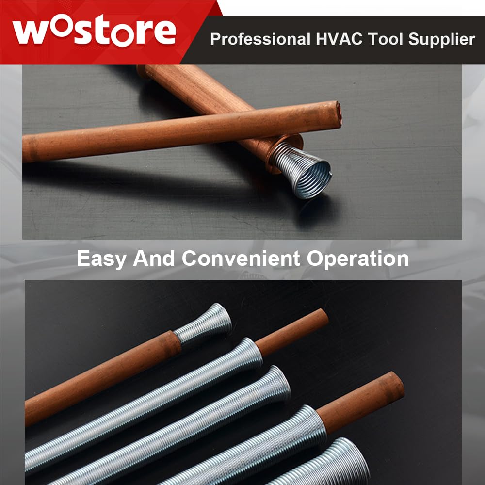 Wostore Set di piegatura a molla per tubo diametro esterno 1/4, 5/16, 3/8, 1/2 e 5/8", 5 in 1