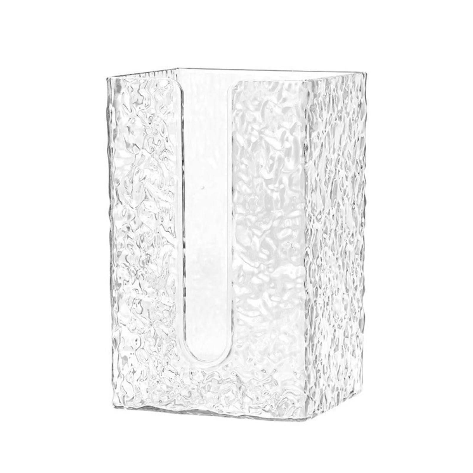 Tissue Paper Holder Wall Mounted Organizer Tissue Box Wall Mounted Napkin Storage Transparent Paper Toilet