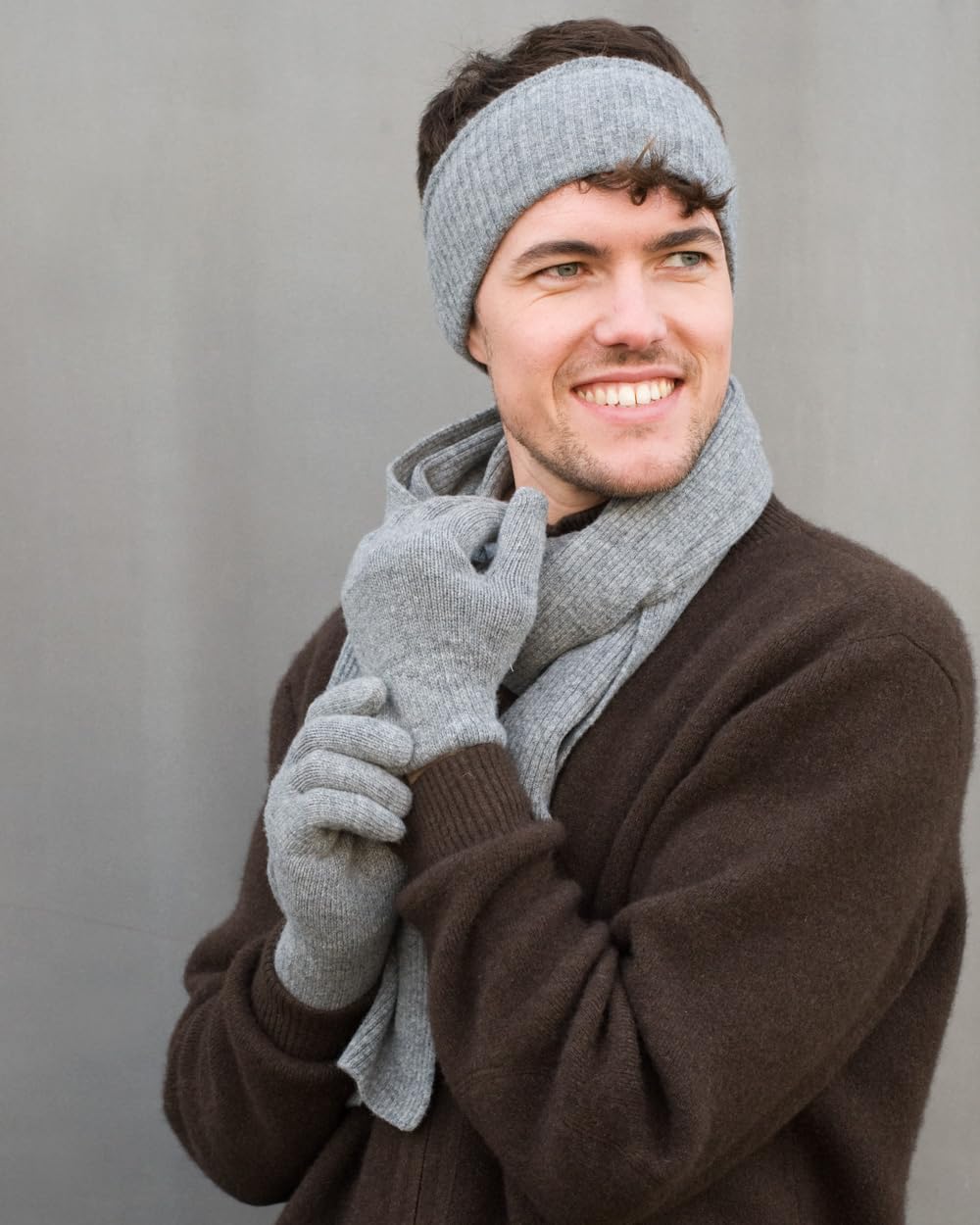 Foster-Natur Gants en laine mérinos pour homme