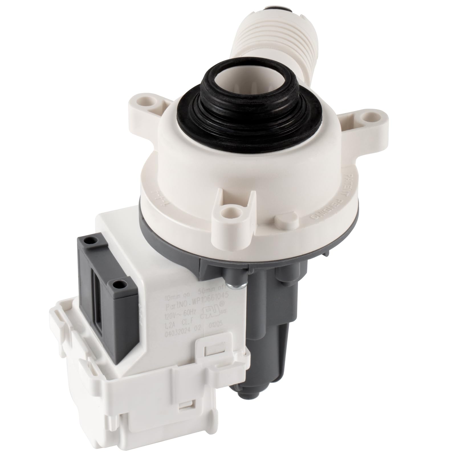 W10661045 W10614033 Washer Drain Pump Assembly for Whirlpool Roper Maytag Kenmore Inglis Crosley Amana Admiral, Replacement Part W10215134 WPW10661045 3554974 AP6023670 PS11757016 EAP11757016