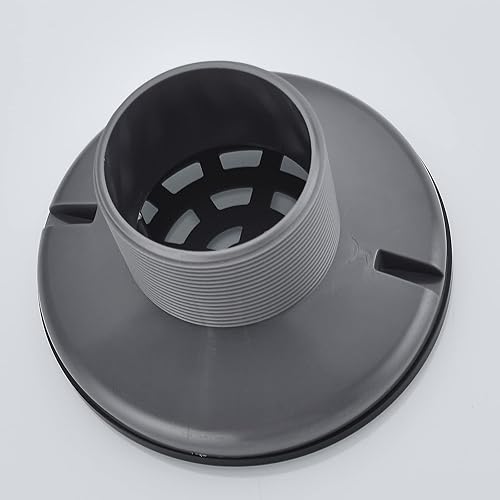 Miniatura 5 de RANDOM Desagüe redondo de suelo de ducha negro mate de 4 pulgadas con kit de brida de base ajustable, rejilla de inserción de azulejos, cubierta