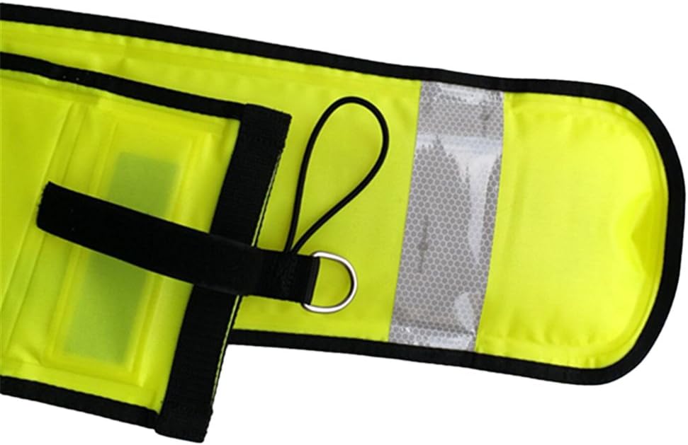 Baoblaze 4ft/120cm Reflective Inflatable (SMB Surface Marker Buoy) Diver Below Tube for Underwater Scuba Diving
