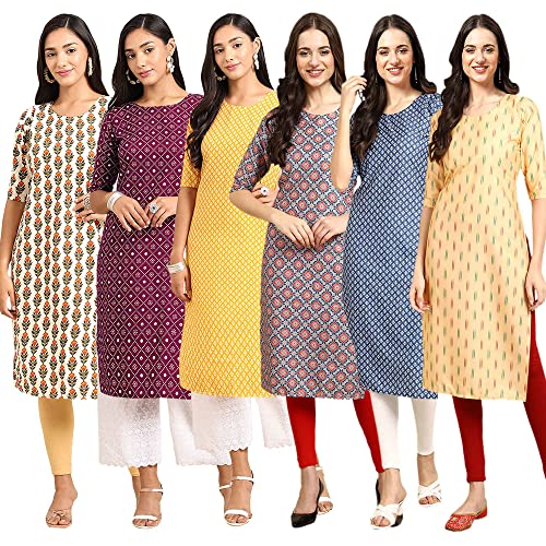 Image of Pinkmint Women's Crepe Digital Printed Straight Kurta