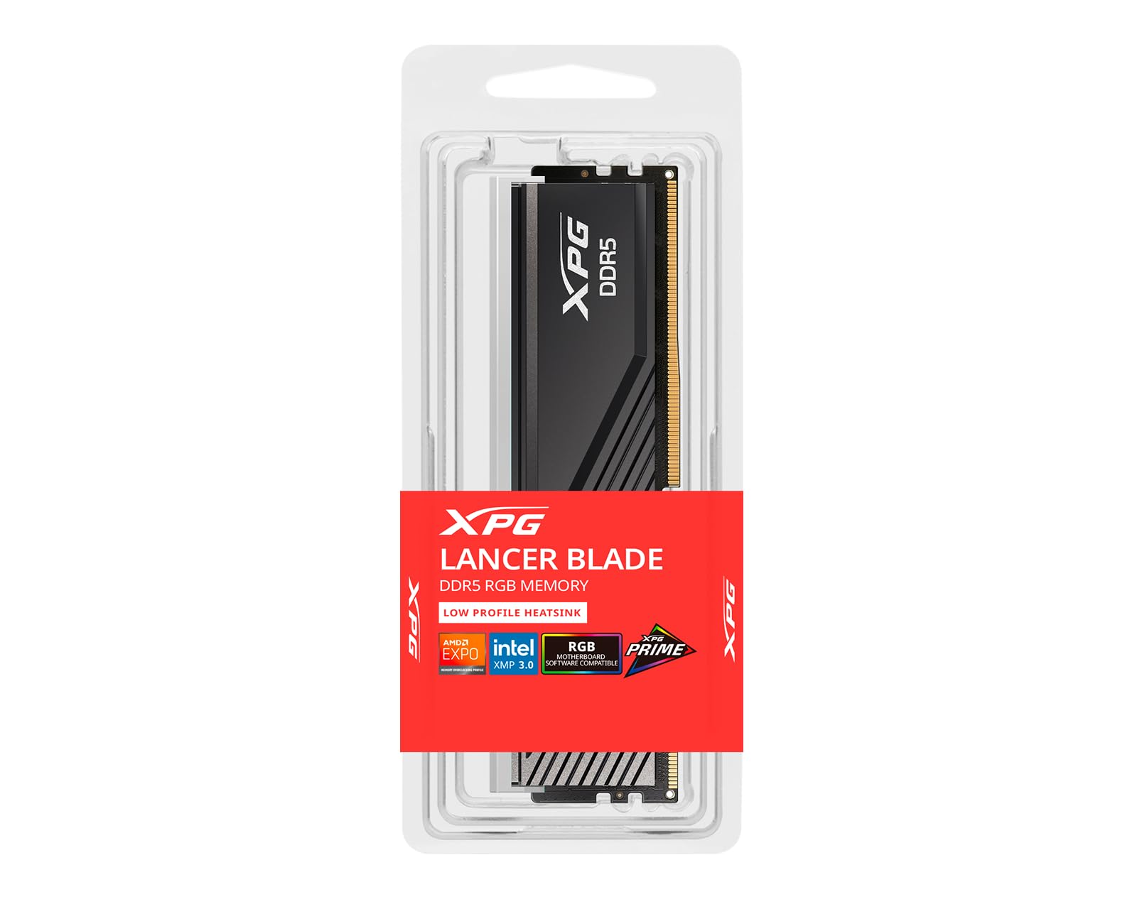 ADATA XPG Lancer Blade DDR5 24 GB 6000MHz RGB Negro Memoria RAM con disipador de calor CL36 compatible con Intel XMP 3.0 y AMD Expo