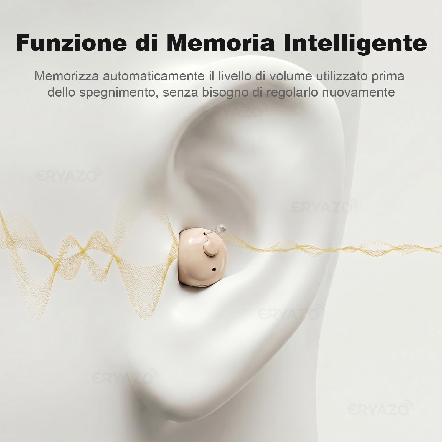 Amplificatore Audio Ricaricabile,Cancellazione del Rumore, Stazione di Ricarica USB, Custodia, Vestibilità Ergonomica