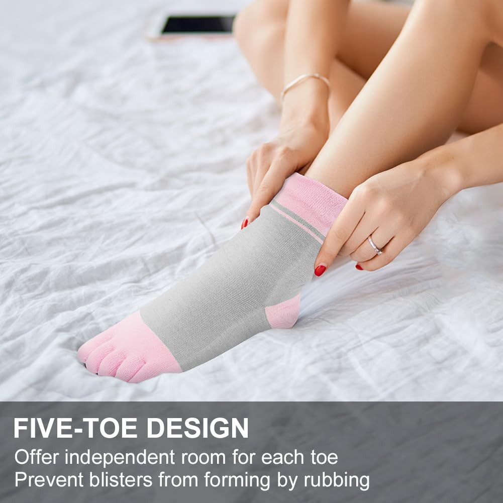 flintronic Calzini da Donna con Dita, Donna Calzini con Dita Separate, Calzini Sportivi in ​​Cotone Traspirante, Calzini Morbide e Calde da Donna